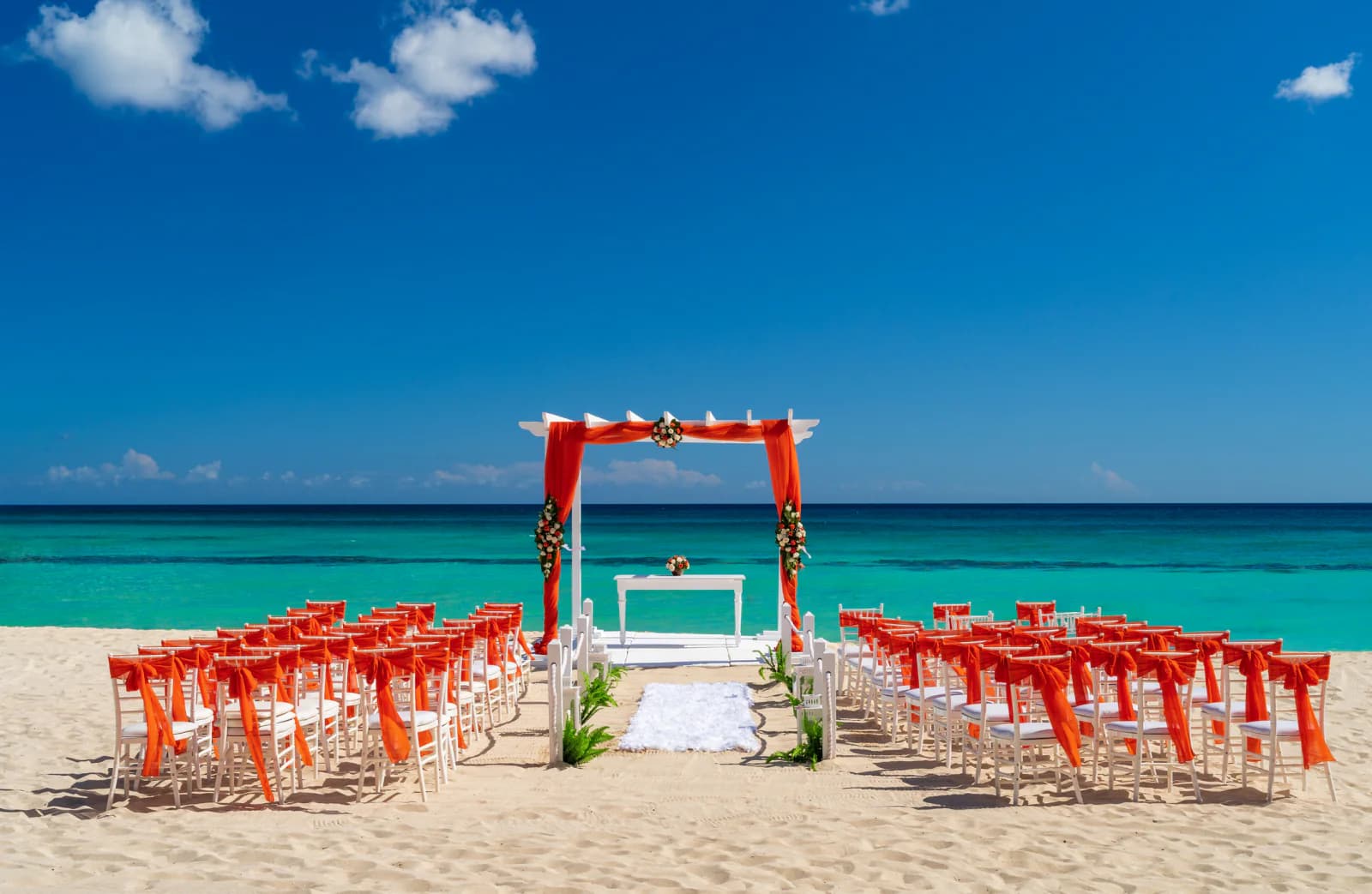 An oceanfront wedding setting at Sinclairs Bayview Port Blair